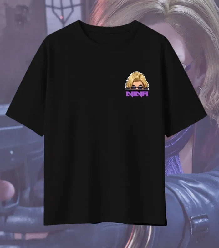 Nina Williams Tekken T-Shirt | Tekken 8 Gaming Tee | Oversized | Bowchika - Tekken
