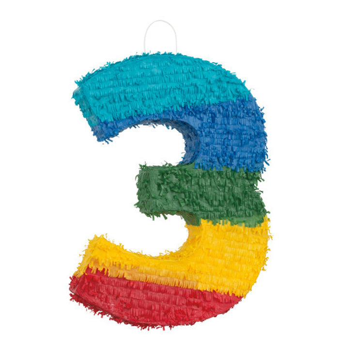 Number 3 Pinata - 56cm