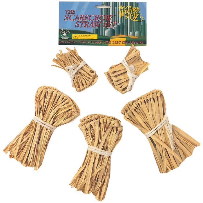 Official Wizard of Oz Scarecrow Fancy Dress Straw Accessory Kit