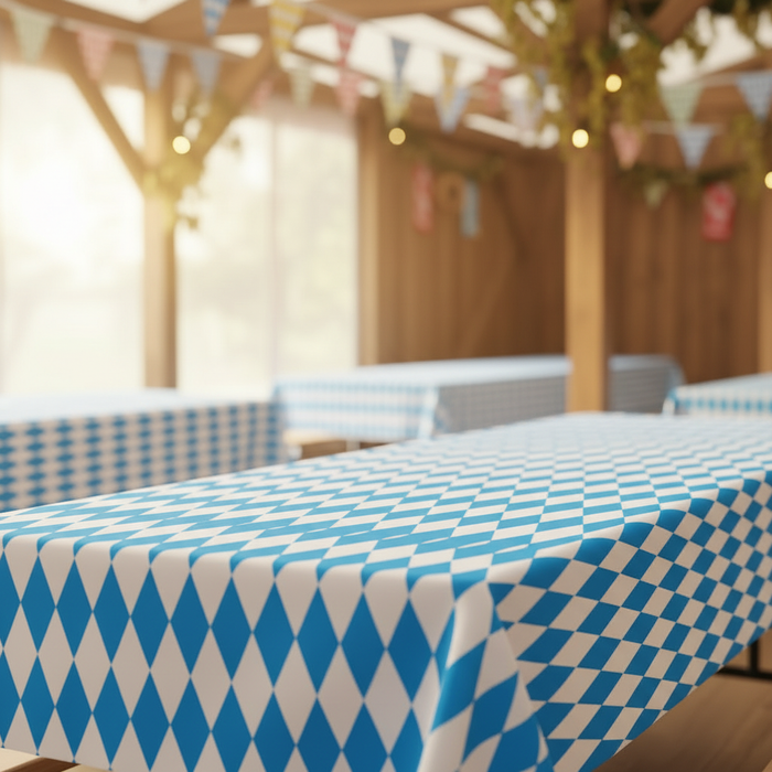 Oktoberfest Tablecloth Close Up Single Table