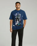 Omen – Shadow Reaper Valorant Acid Wash Tee | Bold Gamer Streetwear - Navy / XS - Valorant