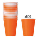 Orange Paper Cups - 266ml - Pack of 500