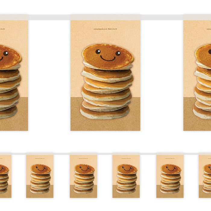 Pancake Paper Bunting Decoration - 2.4m
