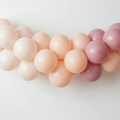 Sand Melon Pink Clumped Balloon Garland