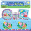 Peppa Pig Tableware Pack for 8 with FREE Banner