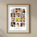 Personalised 12 Photo Pet Print Poster - A3