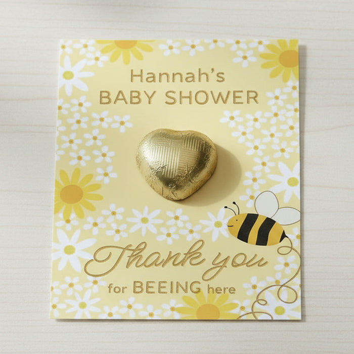 Personalised Bee Baby Shower Thank you Favours - Pack of 8