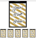 Personalised Black And Gold Bunting - 3m