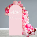 Personalised Blush Pink Sailboard Message Cardboard Cutout Sign - 185cm