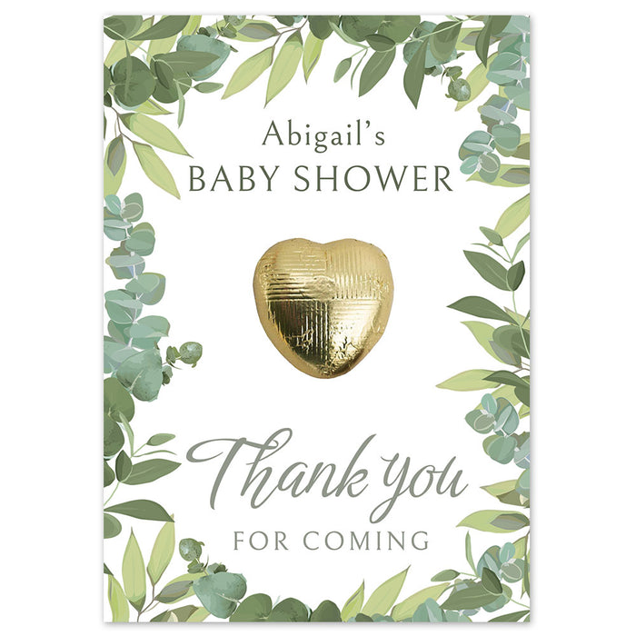 Personalised Botanical Baby Shower Favours - Pack of 8