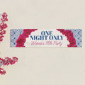 Personalised Dancing Queen One Night Only Landscape Banner - 120cm x 30cm