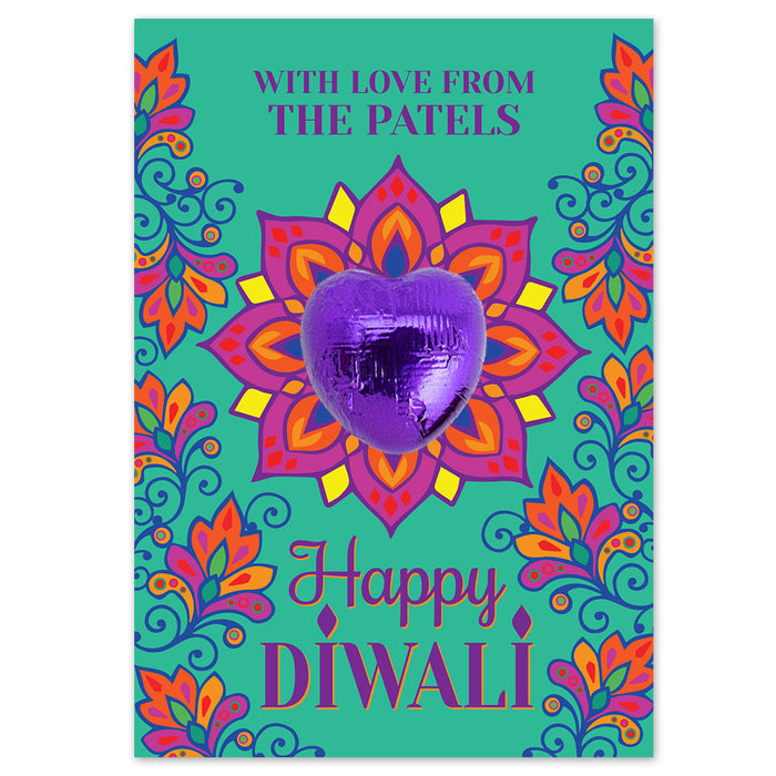 Personalised Diwali Favour Card - Pack of 8
