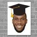 Personalised Face Photo Mortarboard Poster - A3