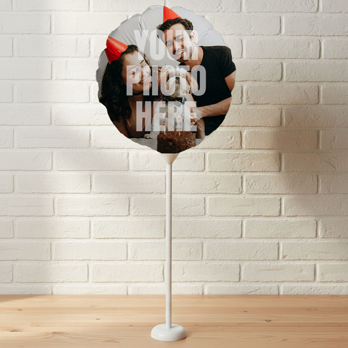 Personalised Full Photo Mini Balloon with Stand - 28cm