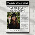 Personalised Graduation Newspaper Poster - A3