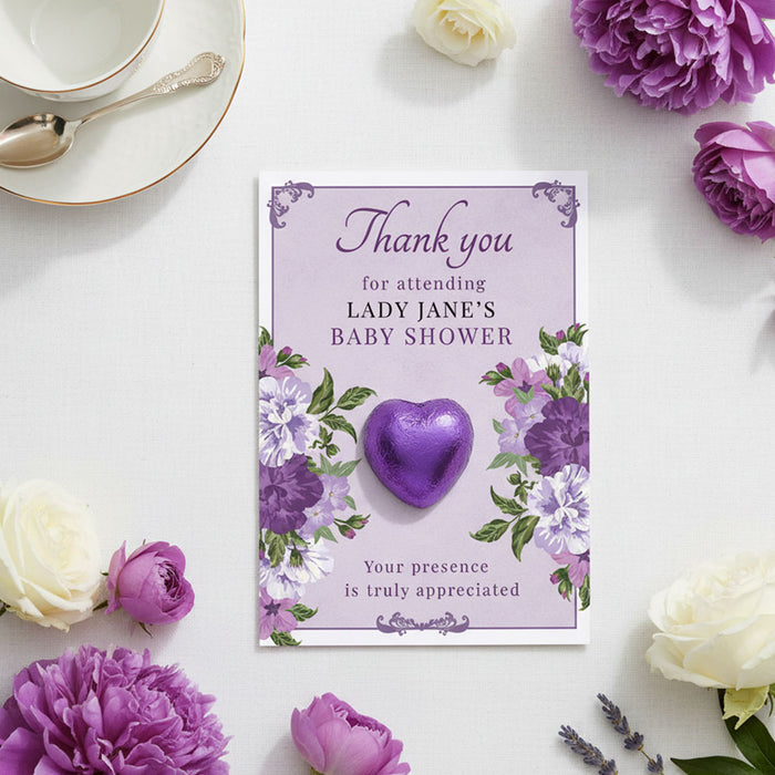 Personalised High Society Baby Shower Thank you Favours - Pack of 8