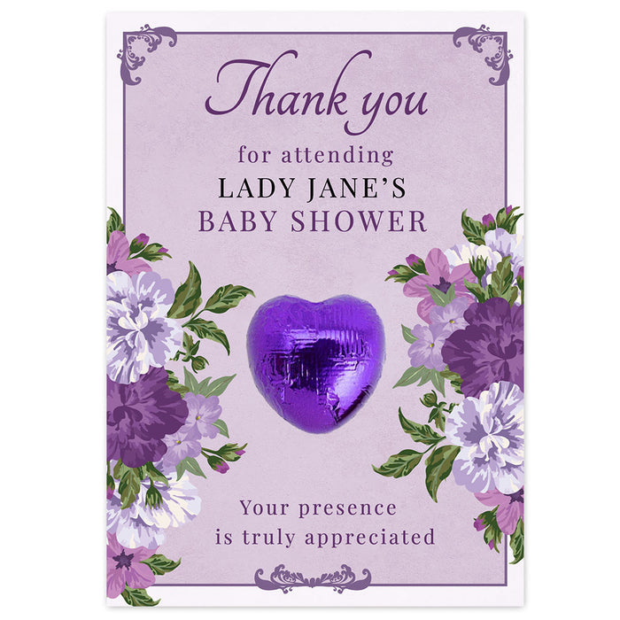 Personalised High Society Baby Shower Thank you Favours - Pack of 8