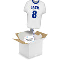 Personalised Inflated White Sports Shirt Foil Balloon in a Box - 24"