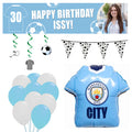 Personalised Manchester City FC Football Decoration Party Pack