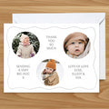 Personalised Multi 3 Photo Circle Landscape Thank you Cards - Pack of 8