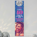 Personalised Photo Dancing Queen Portrait Banner - 30cm x 120cm