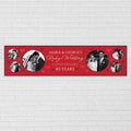 Personalised Ruby Wedding Anniversary 40 years Multi Photo Banner  - 120cm x 30cm