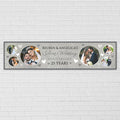 Personalised Silver Wedding Anniversary 25 years Multi Photo Banner  - 120cm x 30cm