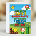 Personalised Super Plumber Bros Invitations - Pack of 16
