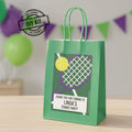 Personalised Tennis Paper Party Bags - Pack of 12