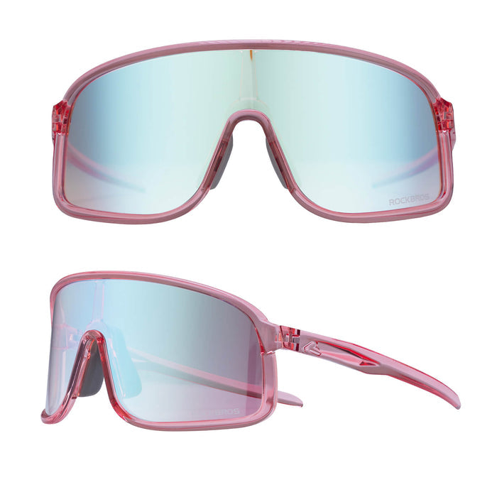 ROCKBROS-Photochromic-Sunglasses-TR90-Frame-Cycling-Glasses-UV400-Unisex-SP350 #Color_Pink