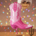 Pink Cowgirl Boot Shape Foil Balloon - 33"