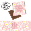 Pink Daisy Happy Mother's Day Square Chocolates