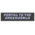 Pixel Blocks Portal to the Underworld Banner - 120cm x 30cm