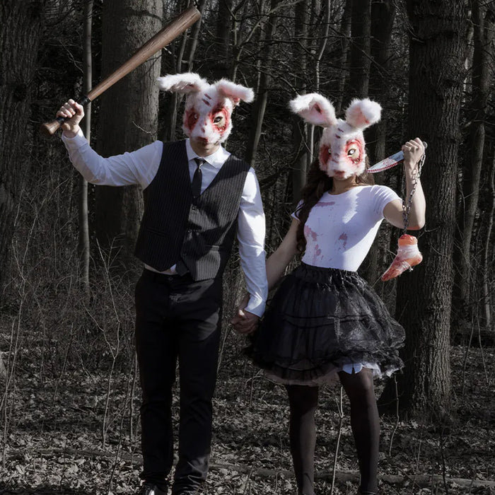 Plush Bloody Rabbit Mask