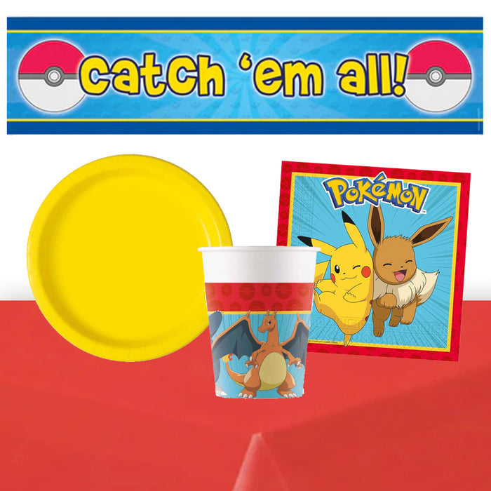 Pokémon Tableware Pack for 8 with FREE Banner!