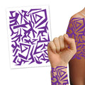 Pop Hunters Purple Markings Tattoos - A5 Sheet