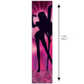 Pop Hunters Silhouette Portrait Pink Banner - 30cm x 120cm