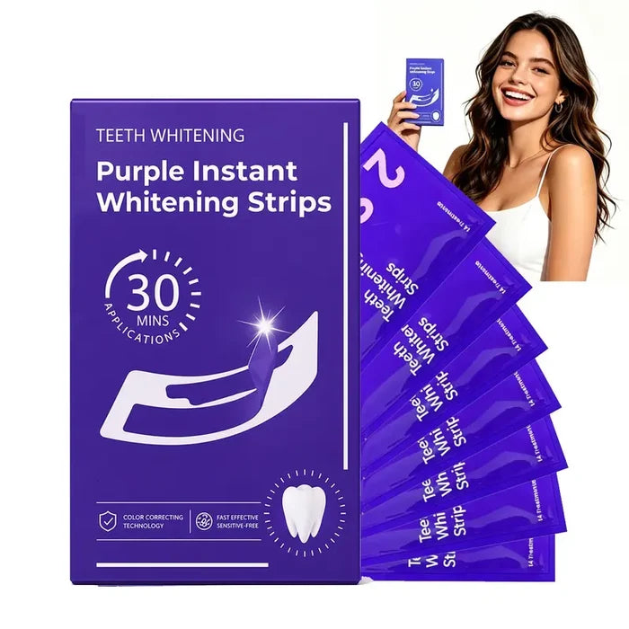 Purple Teeth Whitening Strips (7‑Day Kit)