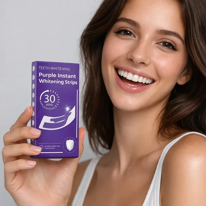 Purple Teeth Whitening Strips (7‑Day Kit)
