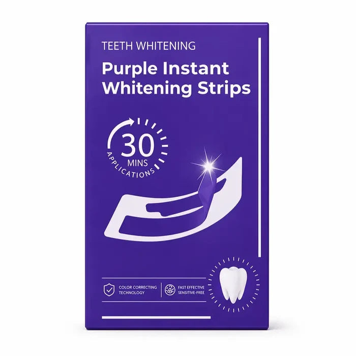Purple Teeth Whitening Strips (7‑Day Kit)