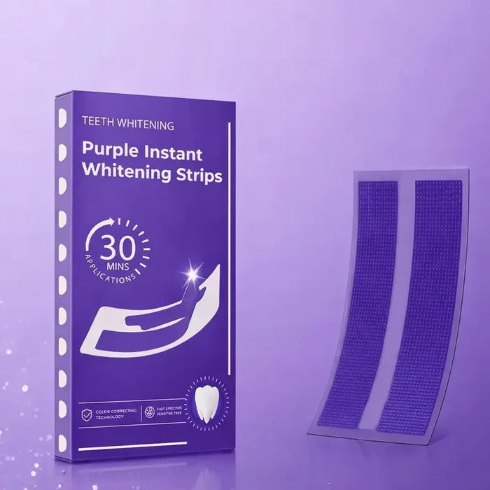 Purple Teeth Whitening Strips (7‑Day Kit)