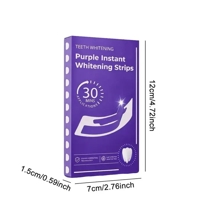Purple Teeth Whitening Strips (7‑Day Kit)