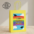 Rainbow Pre-School Graduation Personalised Paper Party Bags - Pack of 12