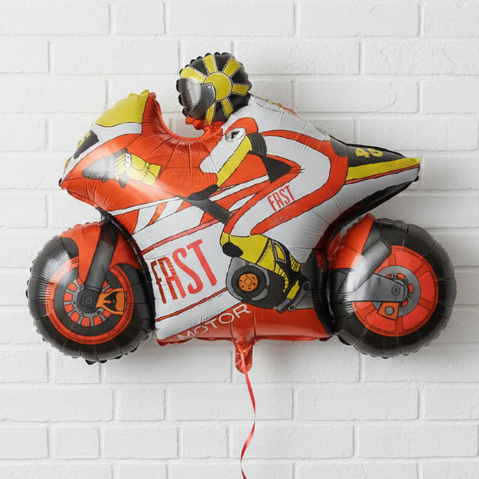 Red Motorbike Foil Balloon - 30"