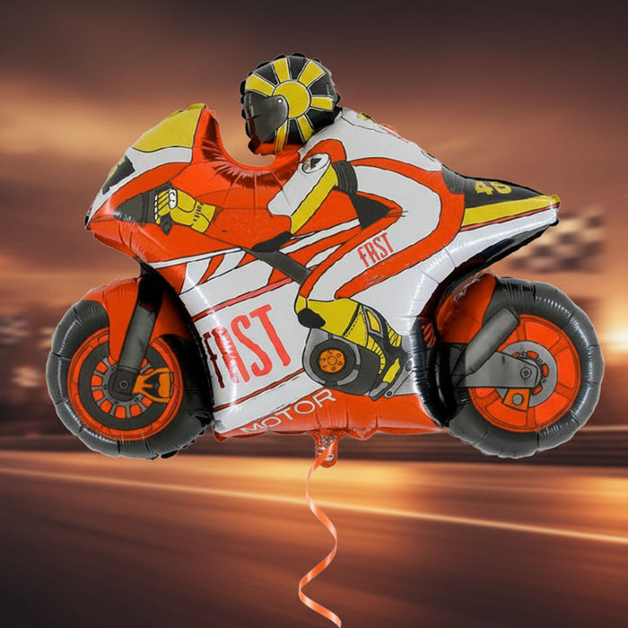 Red Motorbike Foil Balloon - 30"