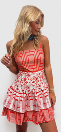 Red Pattern Dress