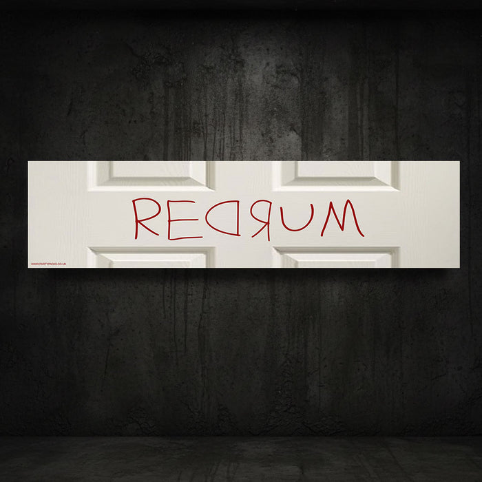 RedRum Horror Movie Paper Banner Decoration - 120cm x 30cm