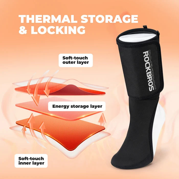 ROCKBROS reusable ankle warmers windproof winter