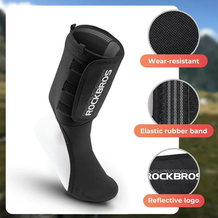 ROCKBROS reusable ankle warmers windproof winter