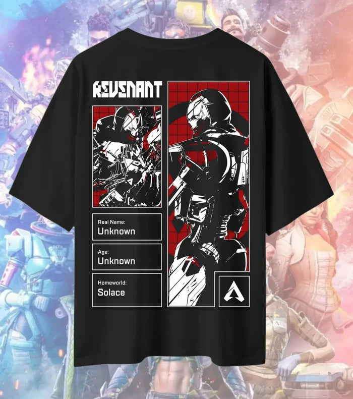 Revenant Shadow Protocol Oversized T-Shirt – Apex Legends Inspired Streetwear - Black / S - Apex legends